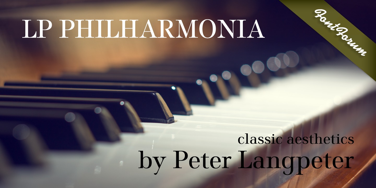 Beispiel einer LP Philharmonia-Schriftart #1